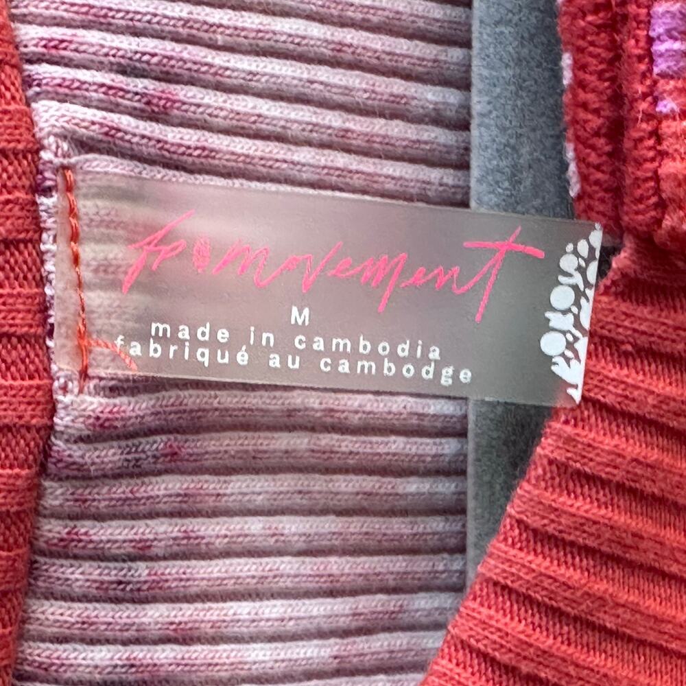 Free People Movement Rally Printed Layer Henley Fired Up Combo - Picture 7 of 8